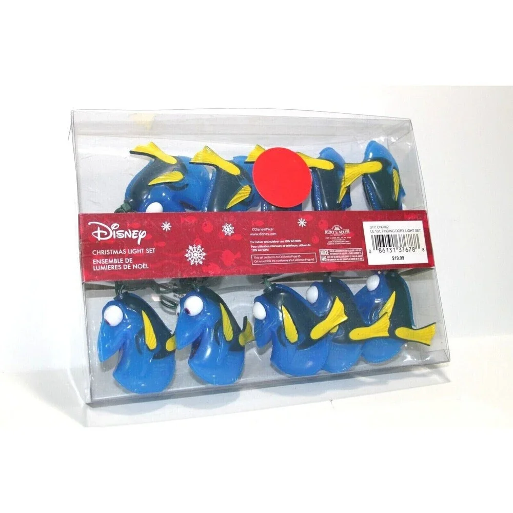 Disney Pixar Kurt S. Adler Finding Dory Fish Indoor Outdoor Christmas Lights